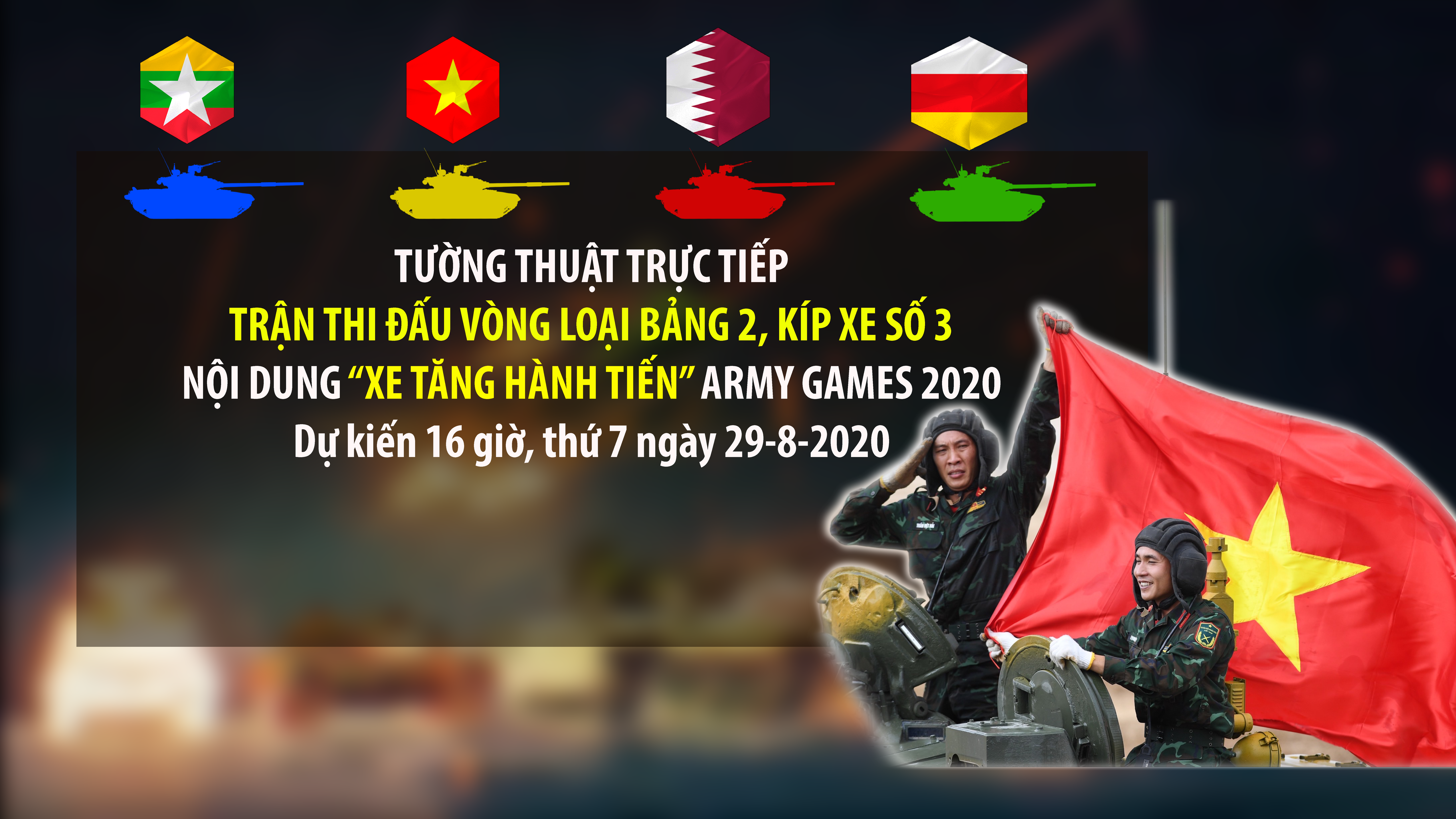 Tường thuật trực tiếp kíp xe số 3, Đội tuyển Xe tăng QĐND Việt Nam thi đấu tại Army Games 2020